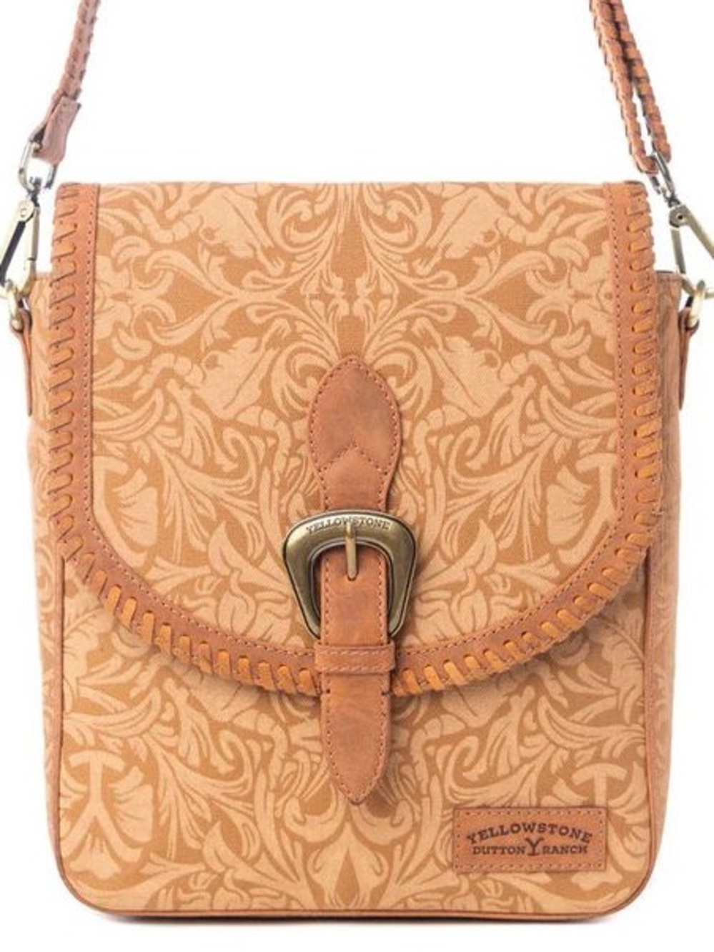 YELLOWSTONE MONTANA AMBER BUCKLE SLING BAG